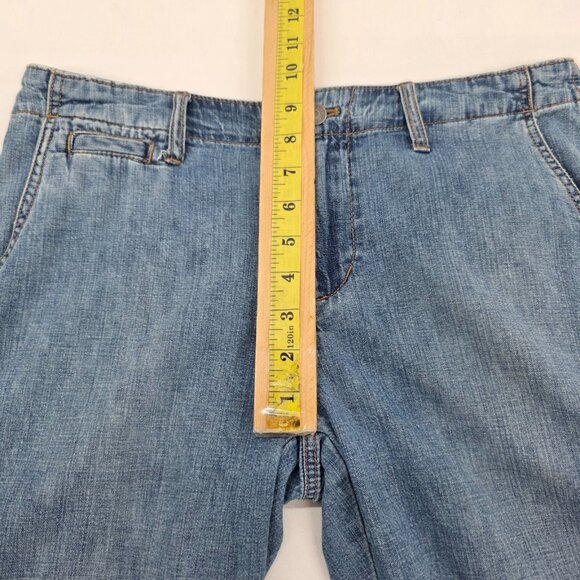 Lauren Ralph Lauren Womens 10P Blue Denim Capris Classic Fit Cotton Jean Pants - Picture 10 of 12